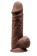 Коричневый фаллоимитатор Model 4 с мошонкой - 21,8 см. - Adrien Lastic купить с доставкой в интернет-магазине Orgasmix в Якутске Коричневый фаллоимитатор Model 4 с мошонкой - 21,8 см. - Adrien Lastic