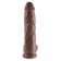 Большой коричневый фаллоимитатор с мошонкой 10 Cock with Balls на присоске - 25,4 см. - Pipedream купить с доставкой в интернет-магазине Orgasmix в Якутске Большой коричневый фаллоимитатор с мошонкой 10 Cock with Balls на присоске - 25,4 см. - Pipedream
