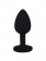 Чёрная анальная втулка с красным кристаллом - 7,3 см. - Джага-Джага - купить с доставкой в Якутске Чёрная анальная втулка с красным кристаллом - 7,3 см. - Джага-Джага - купить с доставкой в Якутске