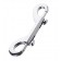 Серебристый двухсторонний карабин TOYFA Metal - ToyFa - купить с доставкой в Якутске